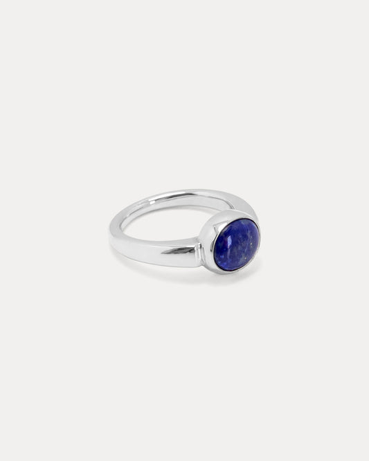 Revozze Joyería · Anillo de plata 925 con lapislázuli hecho a mano 